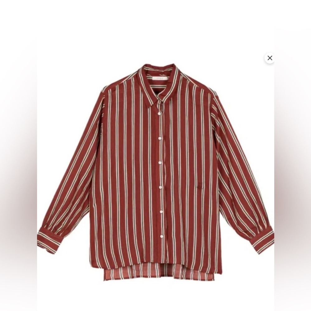 Doen Hava Monaco Red Striped Button Down Shirt NWT *not accepting offers*